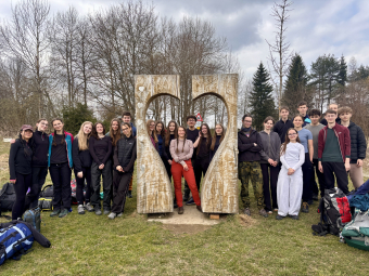 1.B na Šumavě s vlky  a tetřívky